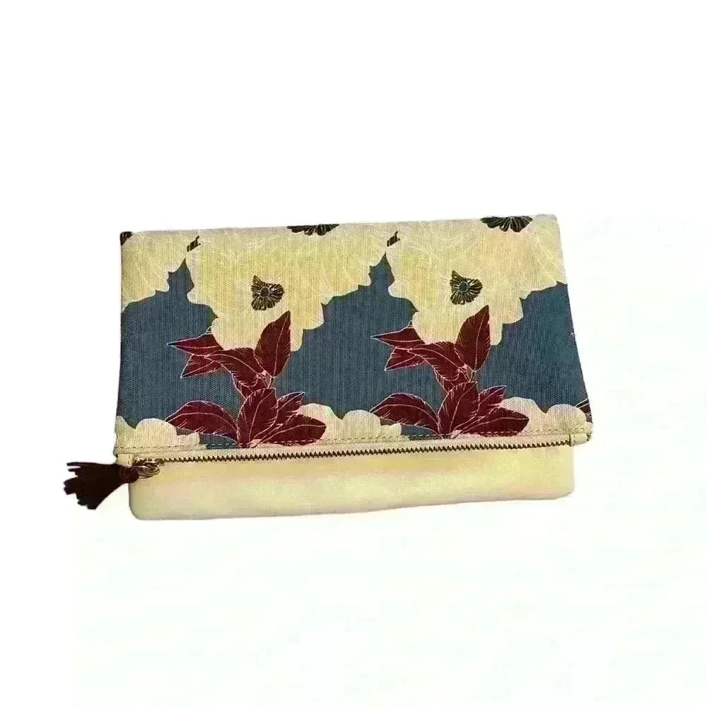 Rachel Pally Reversible Floral Clutch γ°οΈ Small Pouch γ°οΈ Foldover Purse